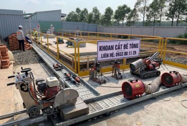 Khoan Cắt Bê Tông KCN Giang Điền – Thi Công Nhanh, Đúng Kỹ Thuật, Không Ảnh Hưởng Sản Xuất