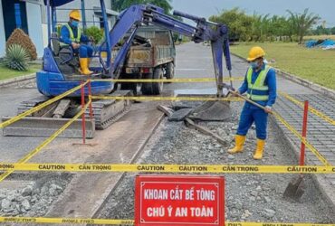 Khoan Cắt Bê Tông KCN Tam Phước – Cơ Giới 247 Thi Công Nhanh, Không Rung Nứt
